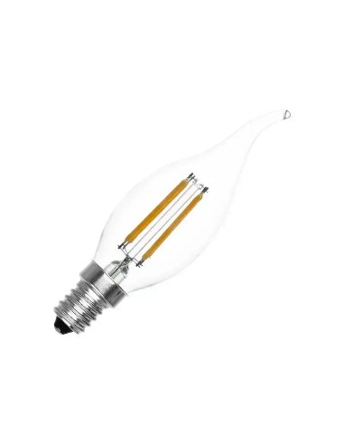 Bombilla LED E14 Regulable Filamento Vela C35T 4W Cálida - 4