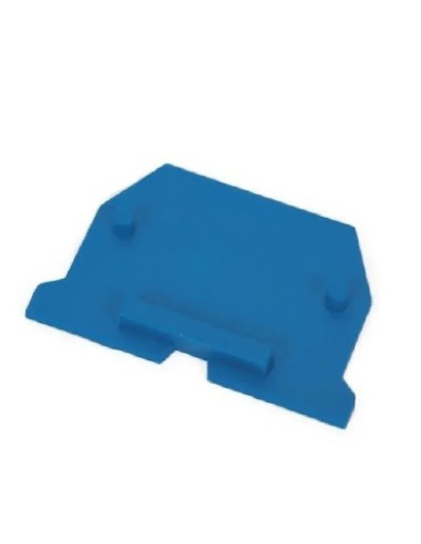Tapa lateral azul para bornas de paso 4mm2 - 2