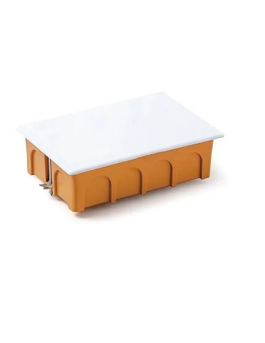 Caja de empotrar cuadrada 160×100 con tapa y garras metálicas Famatel 3251 - 1
