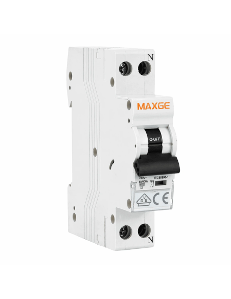 Interruptor Magnetotérmico DPN 1P+N Curva C 6A 6kA Maxge