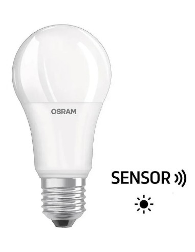 Bombilla LED Estándar E27 A60 9W con Sensor Crepuscular Osram Neutra - 1