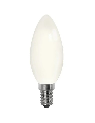 Bombilla LED filamento vela E14 4W opal (Fría, Cálida) - 1