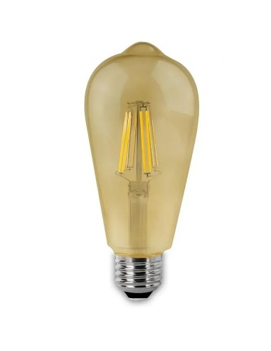 Bombilla LED Matel filamento pera vintage E27 6W - 1