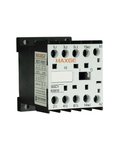 Minicontactor 4 Polos (NO) 4KW - 9A 230V AC - Maxge - 2
