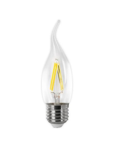 Bombilla LED filamento vela flama clara E27 4W (Fría, Cálida) - 1