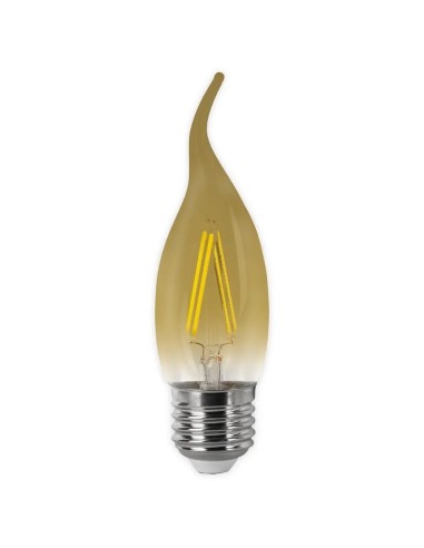 Bombilla LED Matel filamento vela flama vintage E27 4W - 1