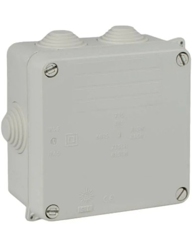 Caja eléctrica 100x100x55 mm IP55 con conos Solera 715 - 1