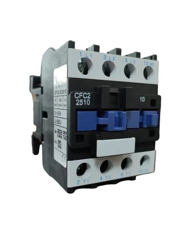 Contactor eléctrico tetrapolar 4 Polos (NO) 5,5KW 12A - Aparelec - 1