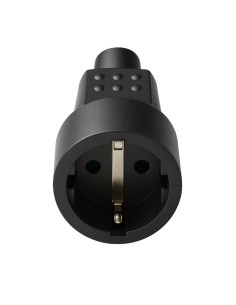 Base Enchufe Móvil Schuko Hembra TT 16A 250V PVC Negro FAMATEL 2