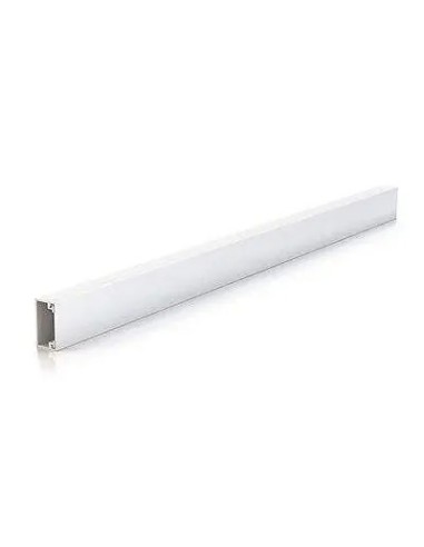 Minicanal PVC blanca de 40x40mm. 2 Metros de largo - 1