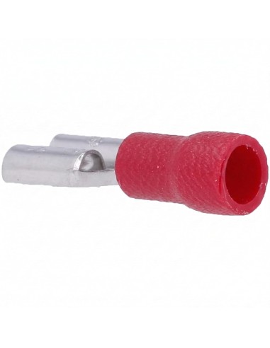 Terminal Faston Hembra Preaislado 2,8mm Rojo 0,5-1,5mm² x100