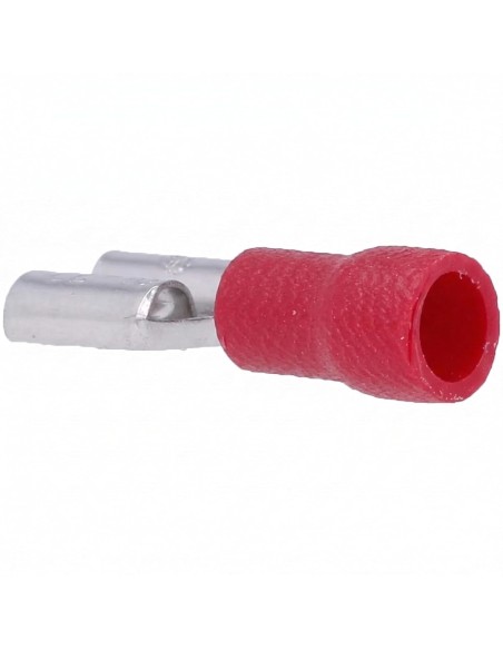 Terminal Faston Hembra Preaislado 2,8mm 100Uds Rojo 0,5-1,5mm²