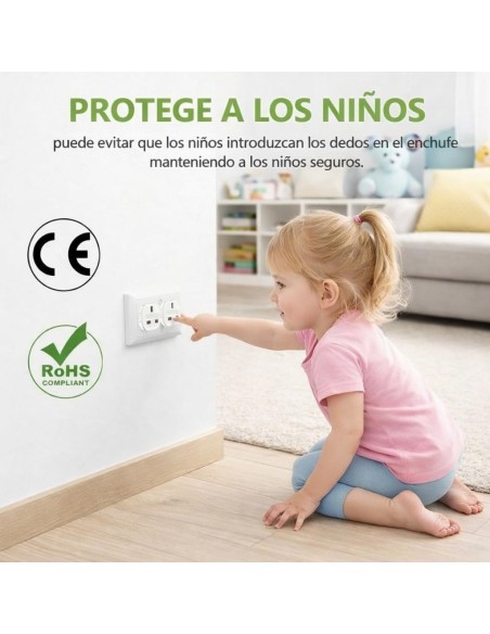 Adaptador Enchufe UK a Europeo Tipo G 16A 220-240V Blanco