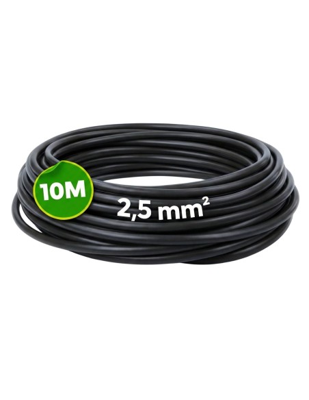 Cable Unipolar 2,5mm² Libre Halógenos 10 Metros Negro