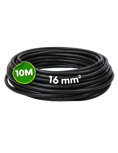 Cable Eléctrico Flexible H07Z1-K 16mm² 10 Metros Libre Halógenos Negro