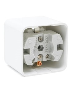 Base Enchufe Pared Porcelana TT 16A 250V Bipolar Blanco 2