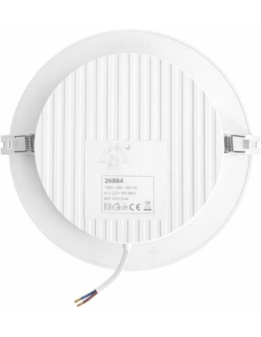 Downlight LED Extraplano 18W Blanco Luz Neutra Ø220mm 1980lm