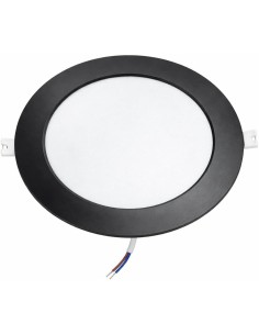 Downlight LED Empotrable 18W Negro Luz Neutra Ø220mm 1980lm 2