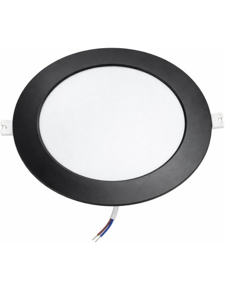 Downlight LED Empotrable 18W Negro Luz Fría Ø220mm 1980lm