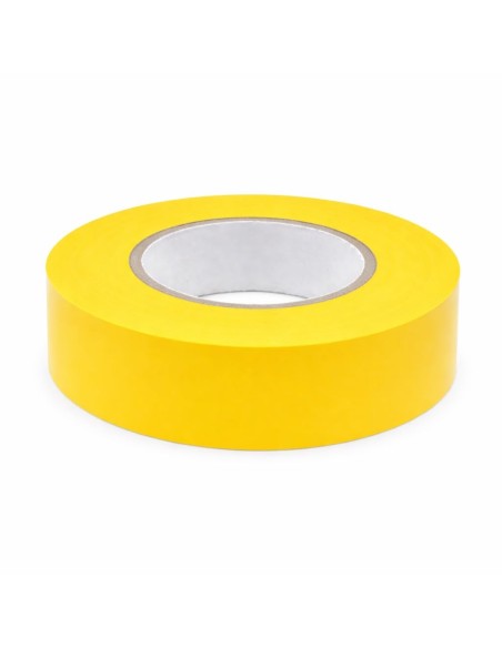 Cinta Aislante PVC Amarilla 19mm x20m Eléctrica