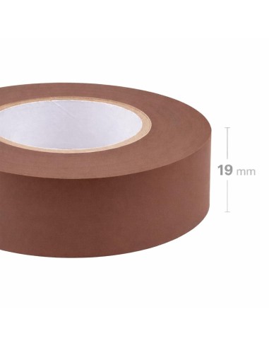 Cinta Aislante PVC Marrón 19mm x20m Instalaciones Eléctricas