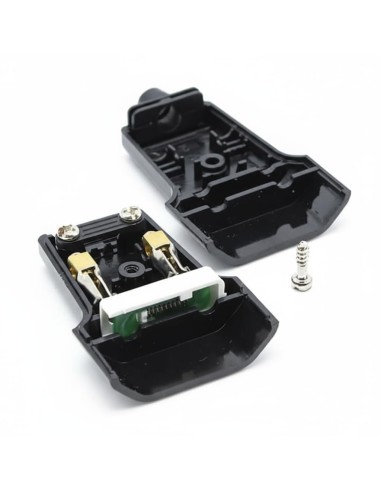 Clavija Bipolar Hembra Plana 10A 250V IP20 Latón Negro FAMATEL