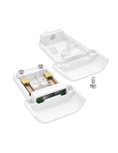 Clavija Bipolar Hembra Plana 10A 250V IP20 Latón Blanco