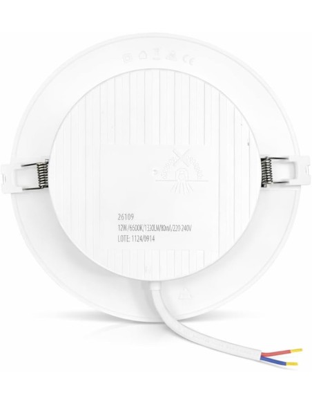 Downlight LED Empotrable Redondo 12W Luz Fría Ø171mm 1380lm