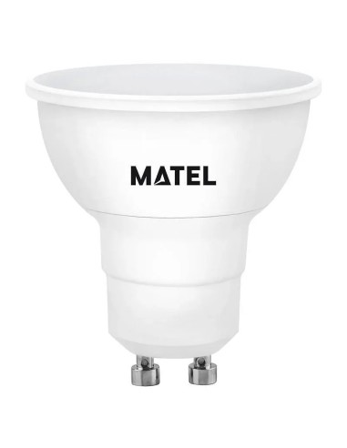 Bombilla LED Dicroica GU10 Regulable 8W 120º Matel - 1