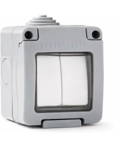 Doble Conmutador Estanco Superficie IP55 10A 250V Infantil FAMATEL
