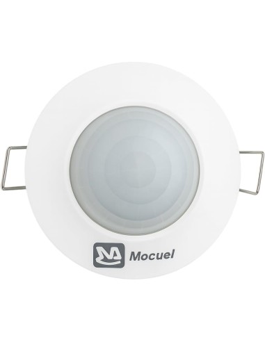 Detector Movimiento Techo PIR 360° 6m Empotrable IP20 Blanco