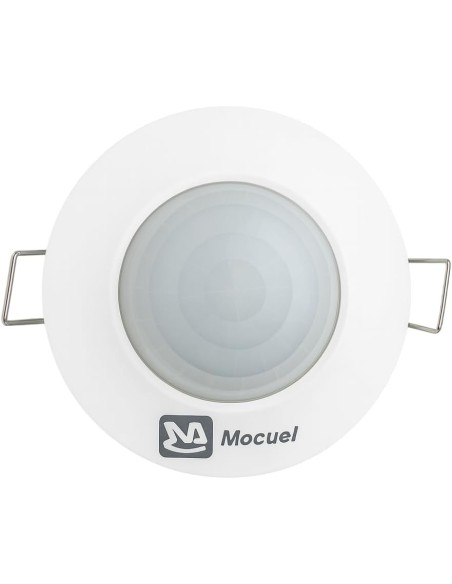Detector Movimiento Techo PIR 360° 6m Empotrable IP20 Blanco