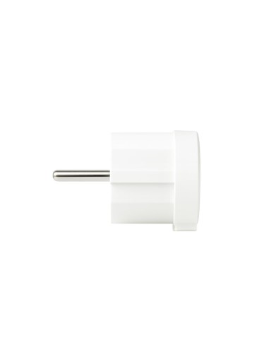 Clavija Schuko Acodada Lateral TT 16A 250V 4,8mm IP20 Blanca