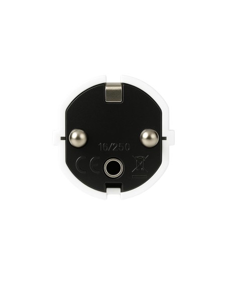 Clavija Schuko Acodada Lateral TT 16A 250V 4,8mm IP20 Blanca