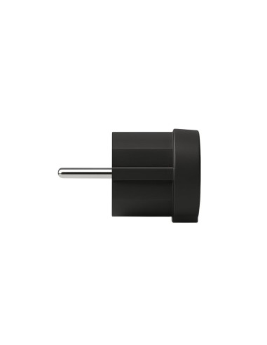 Clavija Schuko Acodada Lateral TT 16A 250V 4,8mm IP20 Negra