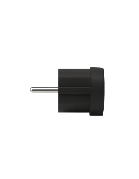 Clavija Schuko Acodada Lateral TT 16A 250V 4,8mm IP20 Negra