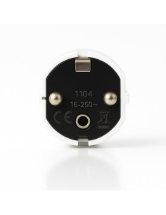 Clavija Schuko Macho TT 16A 250V 4,8mm PVC Blanco FAMATEL 2