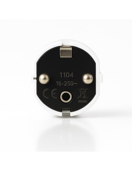 Clavija Schuko Macho TT 16A 250V 4,8mm PVC Blanco