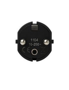 Clavija Schuko Macho TT 16A 250V 4,8mm PVC Negro 2