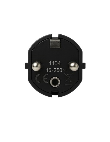 Clavija Schuko Macho TT 16A 250V 4,8mm PVC Negro FAMATEL