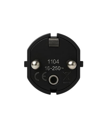Clavija Schuko Macho TT 16A 250V 4,8mm PVC Negro FAMATEL