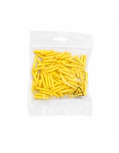 Conector Tope Termoretráctil Aislado Amarillo 4-6mm² 100 Uds