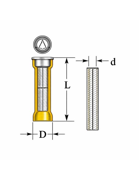 Conector Tope Termorretráctil Amarillo 4-6mm² x100 Aislado