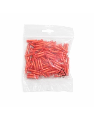 Conector Tope Termorretráctil Aislado Rojo 100 Uds 0,5-1,5mm²