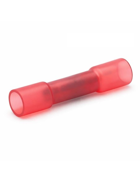 Conector Tope Termorretráctil Aislado Rojo 100 Uds 0,5-1,5mm²