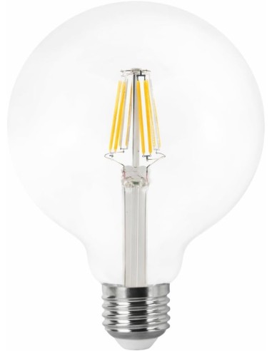 Bombilla LED Globo E27 G125 8W Luz Cálida Filamento Vintage MATEL