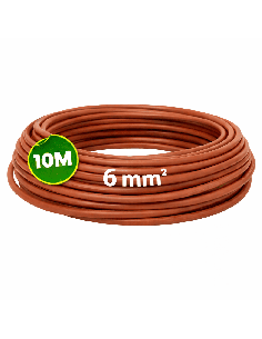 Cable Cobre Libre Halógenos 6mm² Unipolar Marrón 10 Metros