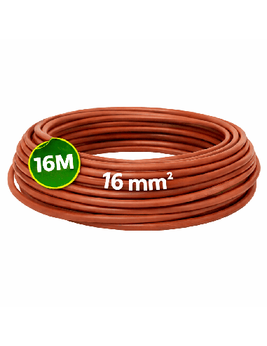 Cable Unipolar Sin Halógenos 16mm² Marrón 10 Metros