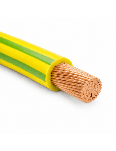 10 Metros Cable Flexible H07Z1-K 2,5mm² Sin Halógenos Amarillo-Verde 2