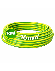 Cable Flexible H07Z1-K 16mm² Sin Halógenos Amarillo-Verde 10 Metros